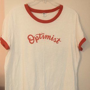 Old Navy Size XL  "Optimist" Tee